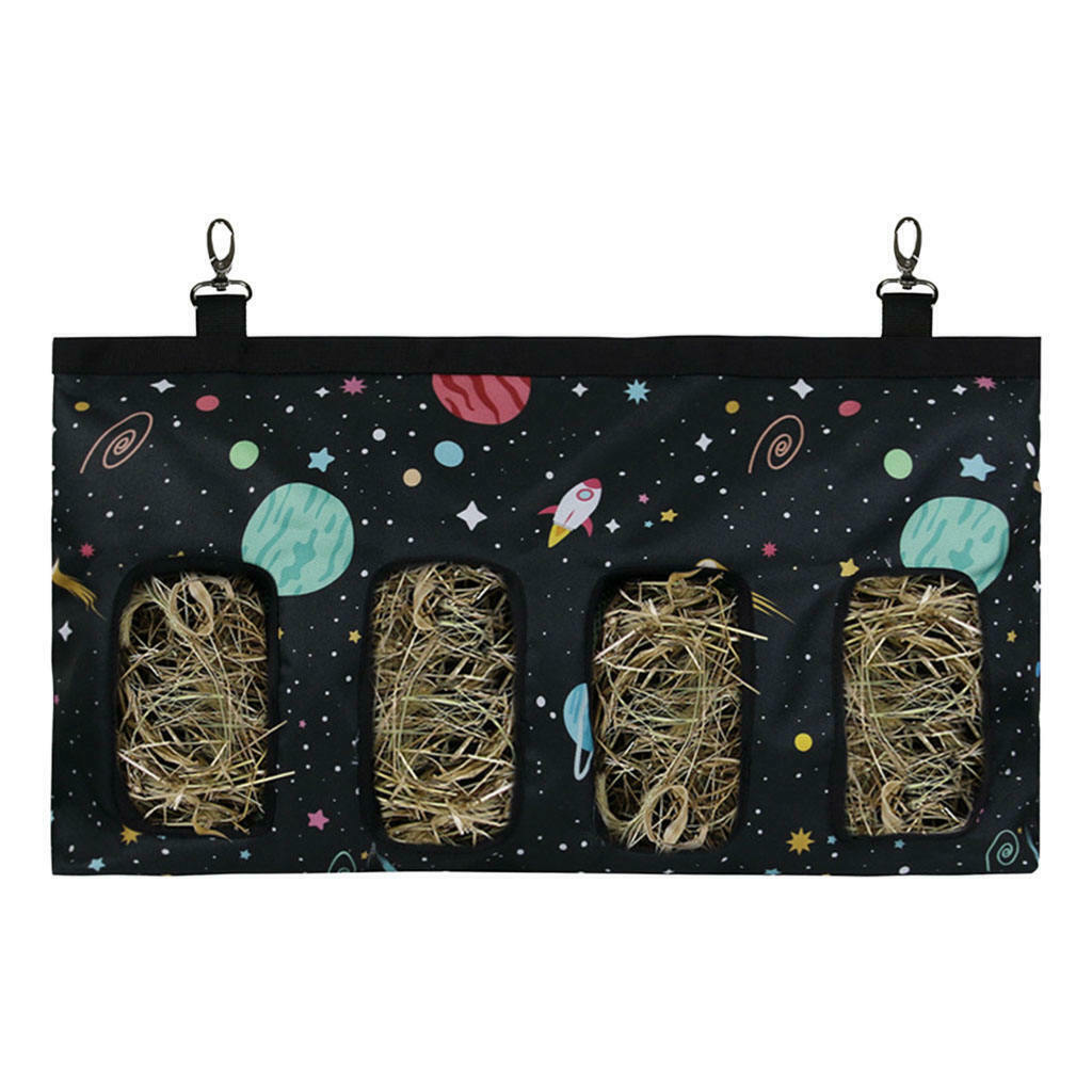 Rabbit Hay Bag Hanging Pouch Holder Feeder Cage Storage Pocket Sack Pack