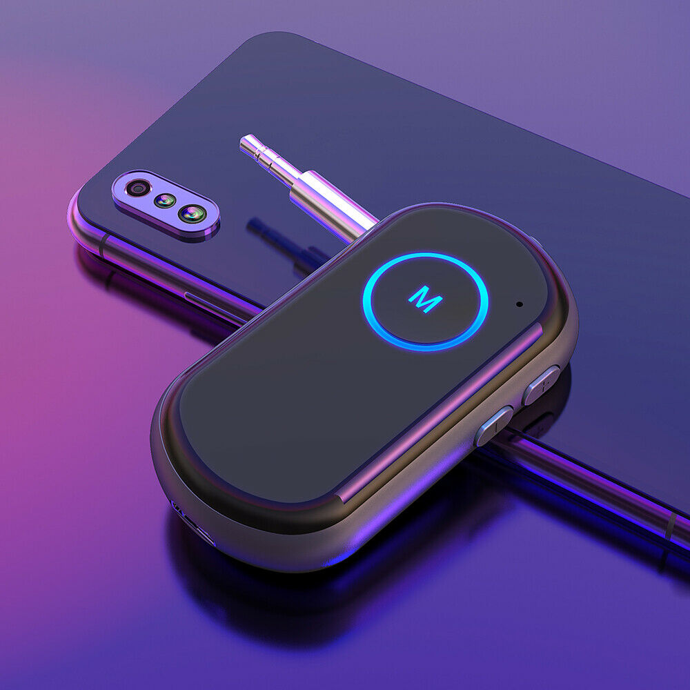 Wireless Bluetooth 5.0 Transmitter Receiver 3.5mm Aux Stereo Audio Adapter 2IN1