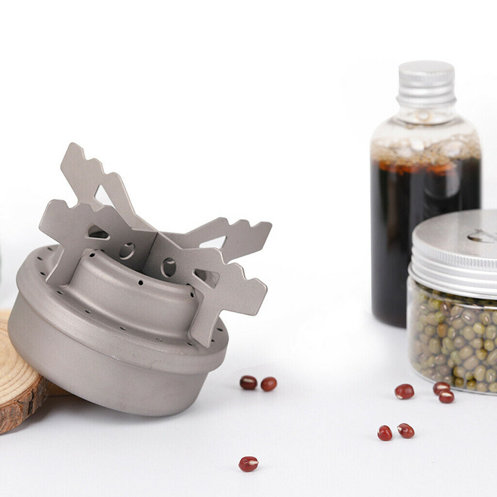 Portable Outdoor Camping Mini Alcohol Stove Cross Stand Rack Stainless Steel-