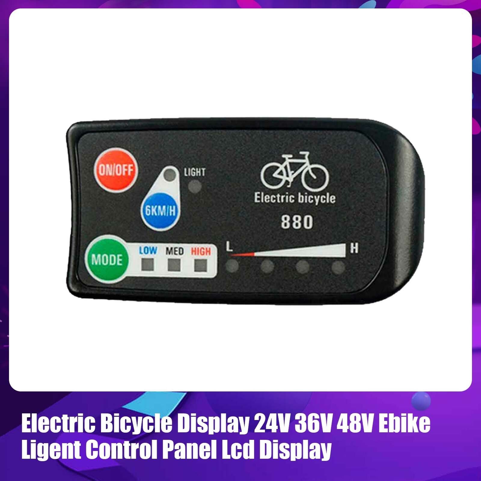 1PC Electric Bicycle Display 24V 36V 48V Ebike Ligent Control Panel Lcd Display