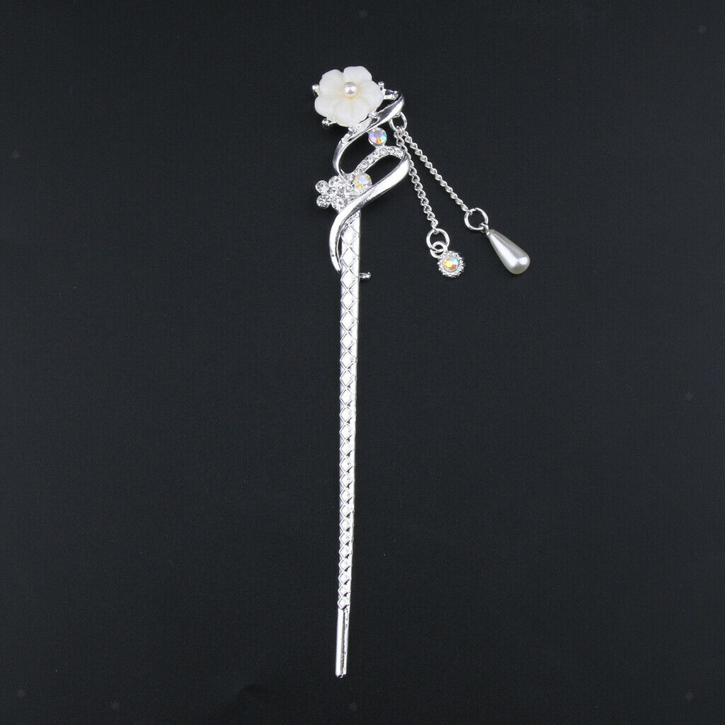 Set of 2 Elegant Women Girls Hair Stick Chopstick Dangle Hairpin Pin Tassel