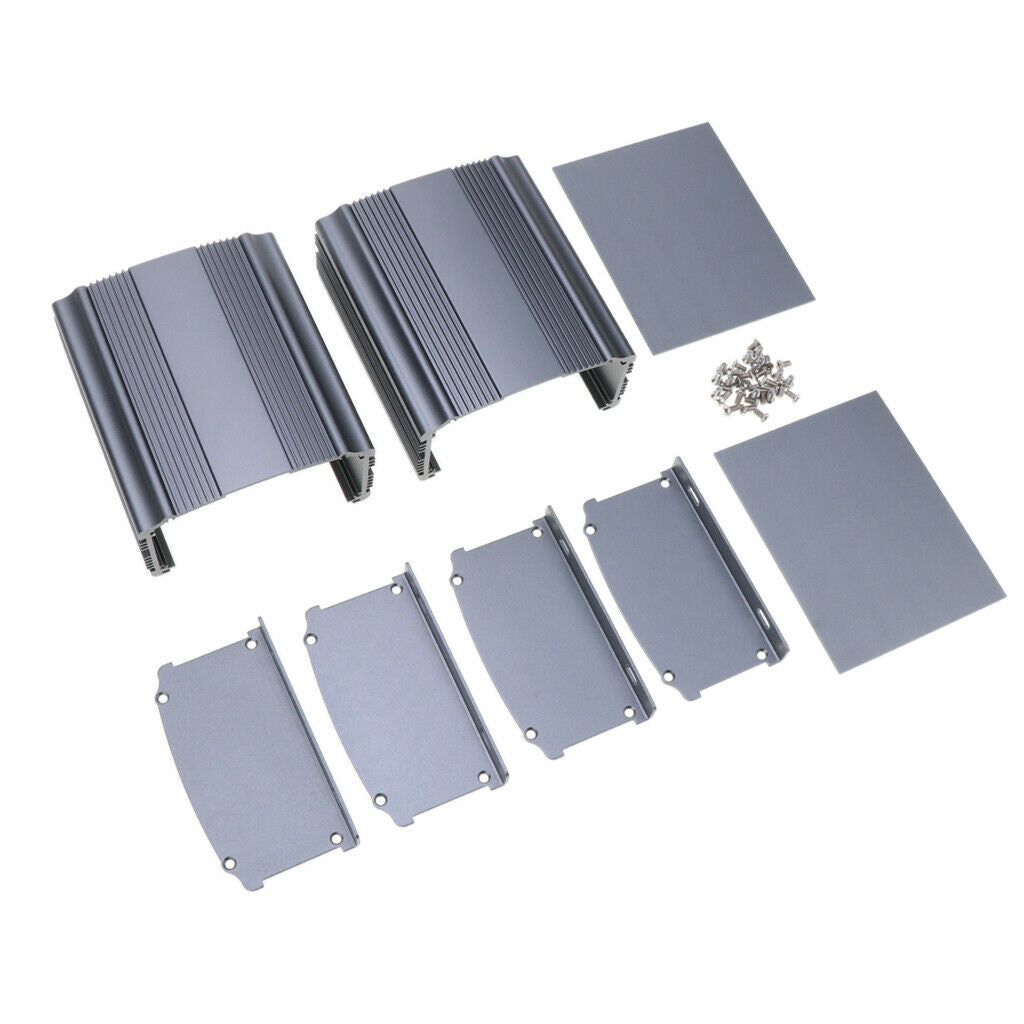 2-Pack Extruded Aluminum Electronic Power Enclosure PCB instrument Project Box