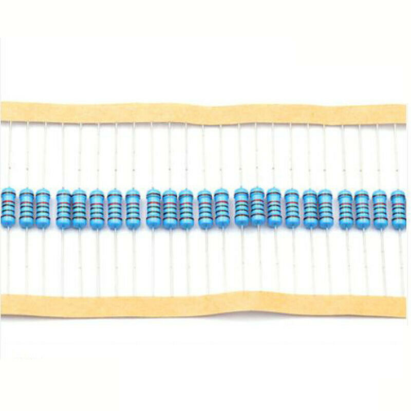 240pc 5% 1/4W Watt Metal Film Resistor Resistance 4.7K - 68K Ohm/Ω 24 Assort Kit