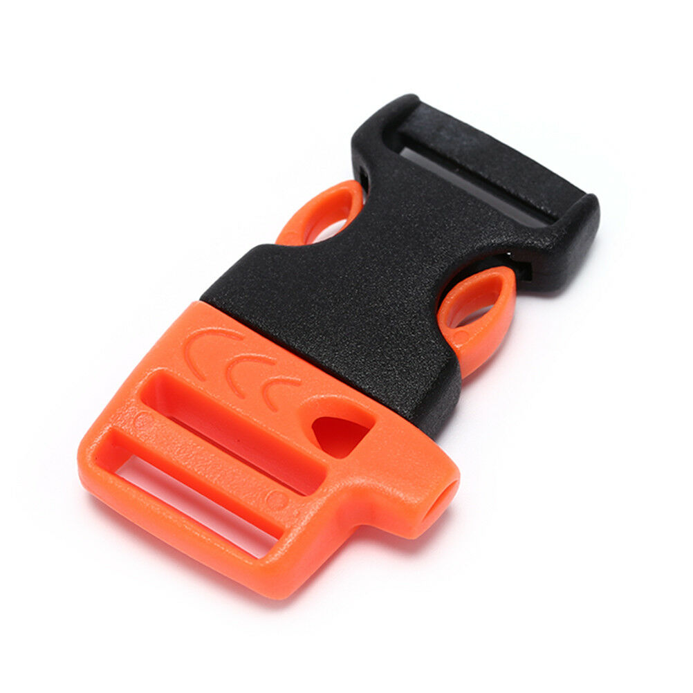 5pcs Survival Whistle Buckle Plastic Buckles For Paracord Bracelet/ Backp.l8