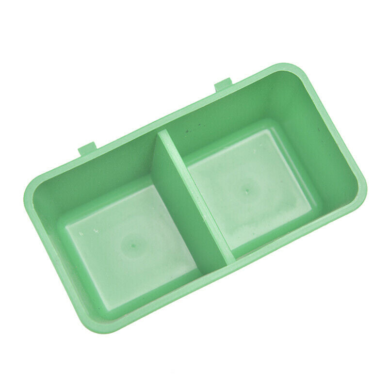 Creative Double Groove Bird Feeder Food Tray Parrot Waterer Hanging Water.l8