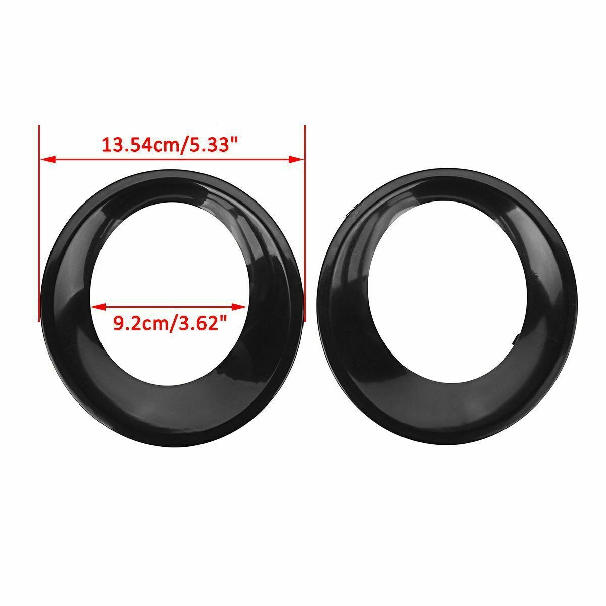 1 Pair Front Fog Light Lamp Bezel Cover Trim Grill For BMW X3 E83 LCI 2007-2010