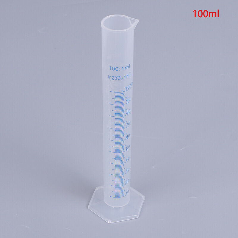 100ml measuring cylinder blue scale acid and alkali resistant measuri.l8