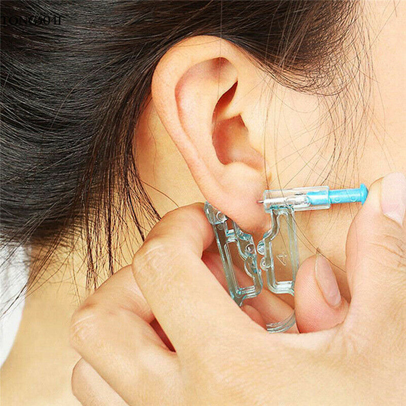 Disposable Ear Piercing Gun Stainless Steel Ear Stud Safety No Pain Asepsis Kit