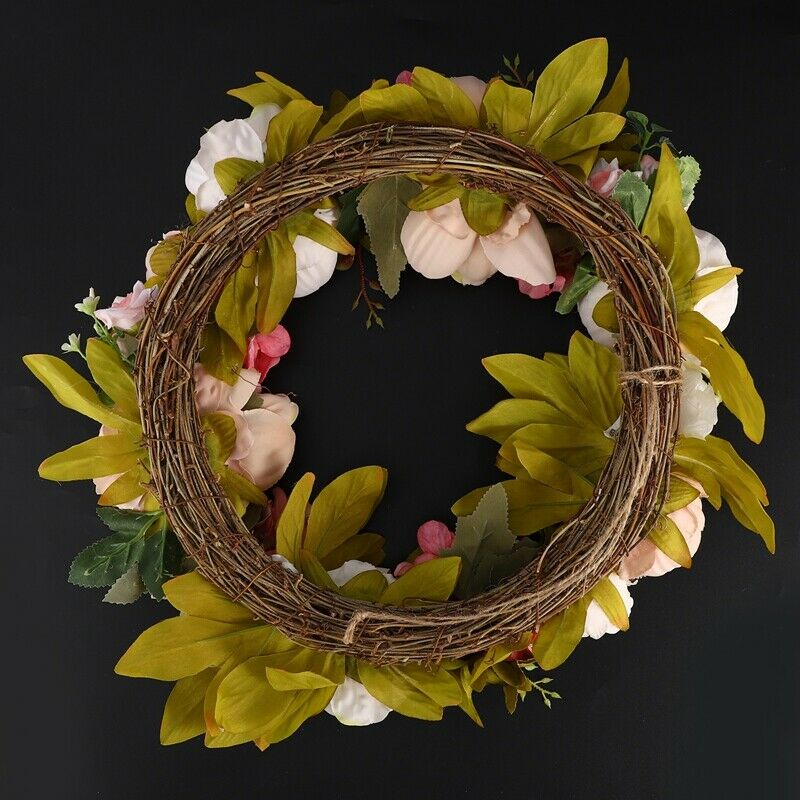 Artificial Flower Wreath Peony Wreath - 16inch Door Wreath Sp Wreath Round WreQ1