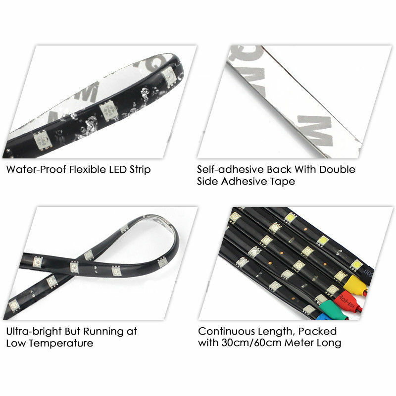 4 Pcs Ultra Red LED Boat Light Deck Waterproof 12v Courtesy Bow Trailer Pontoon