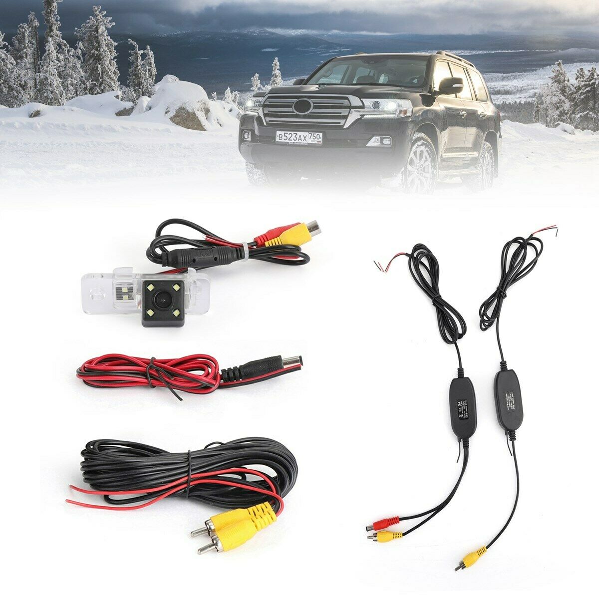 Car Rear View Wireless Camera-4LED for Audi A8 A6 A4 A3 Q7 S5 S6 S8 RS4 RS6 A4L