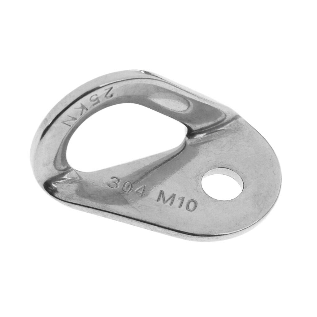 2x 3/8" 25KN Stainless Steel Bolt Hanger for Belay   Rigging Climbing