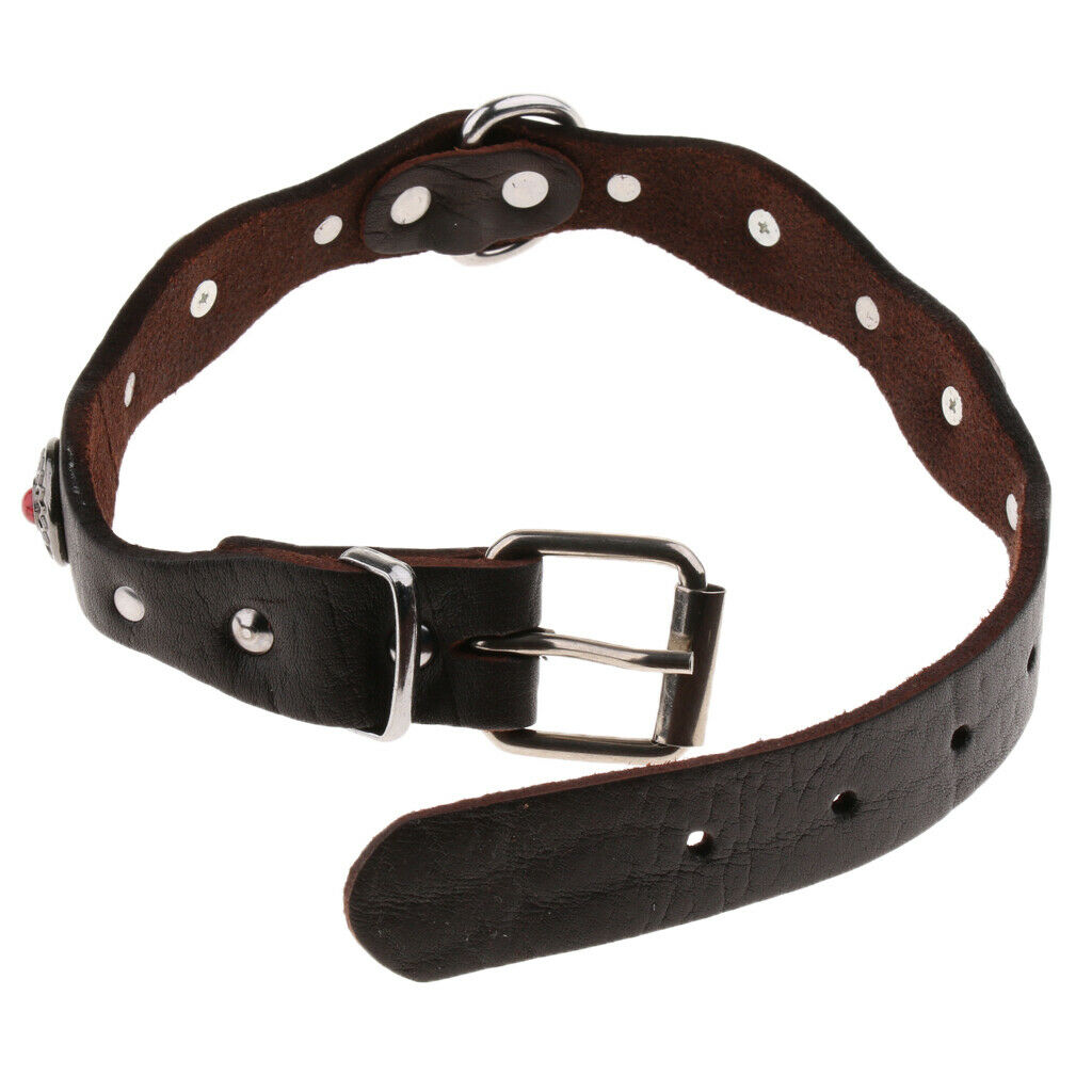 Ethnic style Dog Collar Adjustable Diamond Dog Puppy Pet Collars  Red M