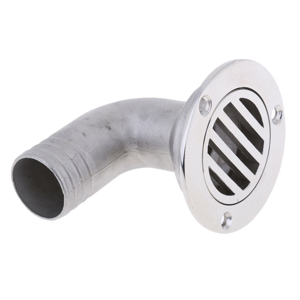 Marine 316 Stainless Steel Boat Floor Deck Drain - Mirror Polished