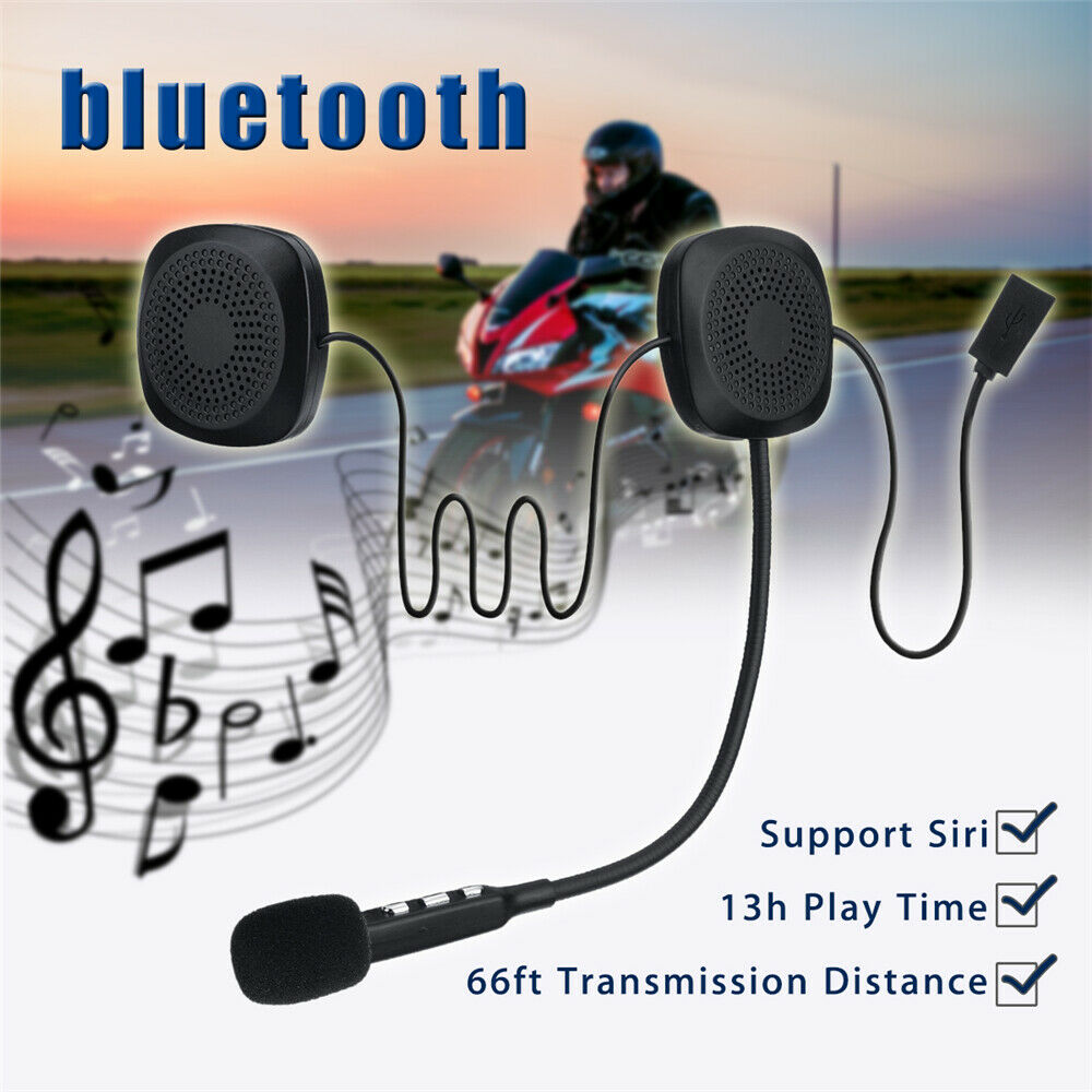 50M Bluetooth Wireless Anti-interference Helmet Headset Hands Free Walkie Talkie