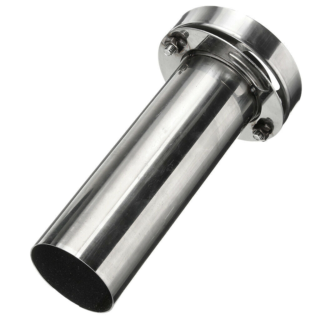 2Piece Insert Removable Stainless Round Exhaust Tip Silencer Muffler 3.5inch