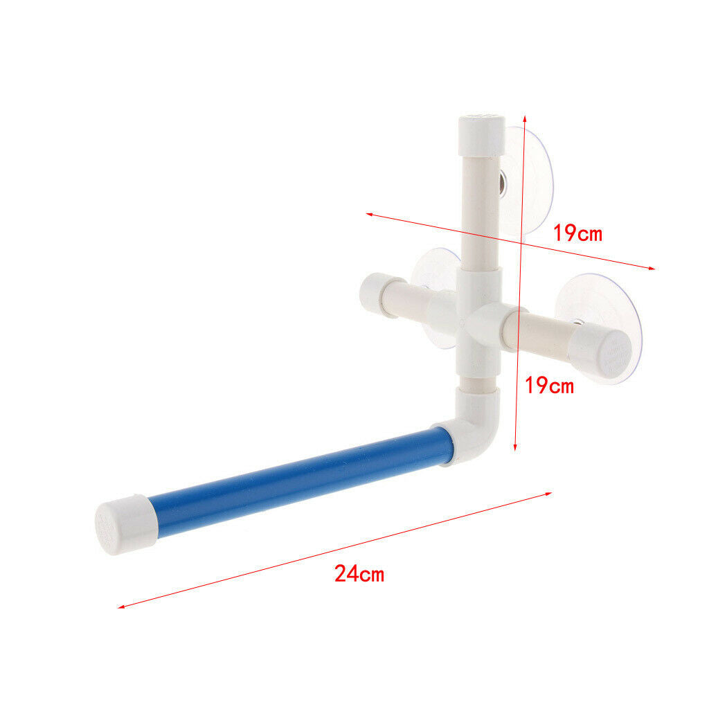 Portable bird perches with suction cup shower stand for Parrot Macaw Cockatoo
