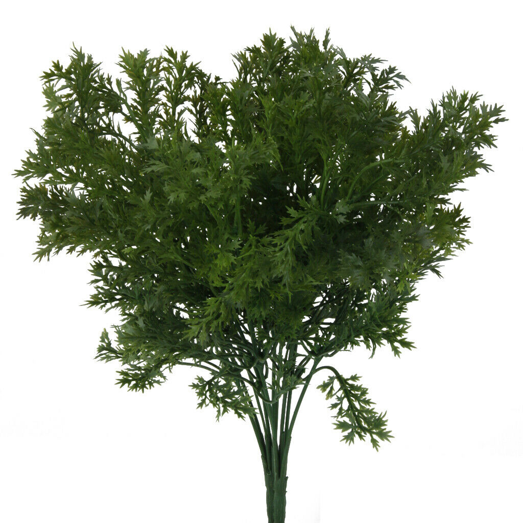 Realistic Parsley Plant Lifelike Green Potted Flower Decor for Indoor Office