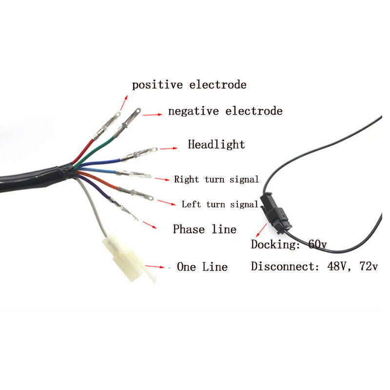 48-72V Motorcycle LCD Display Speedometer Digital Odometer Indicator Assembly