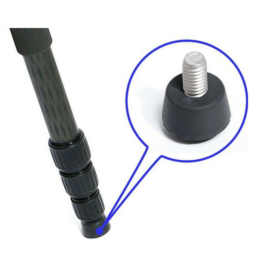 Rubber Tripod Spike 3/8" Screw for Monopod Feet Leg Aluminum Alloy Accessory