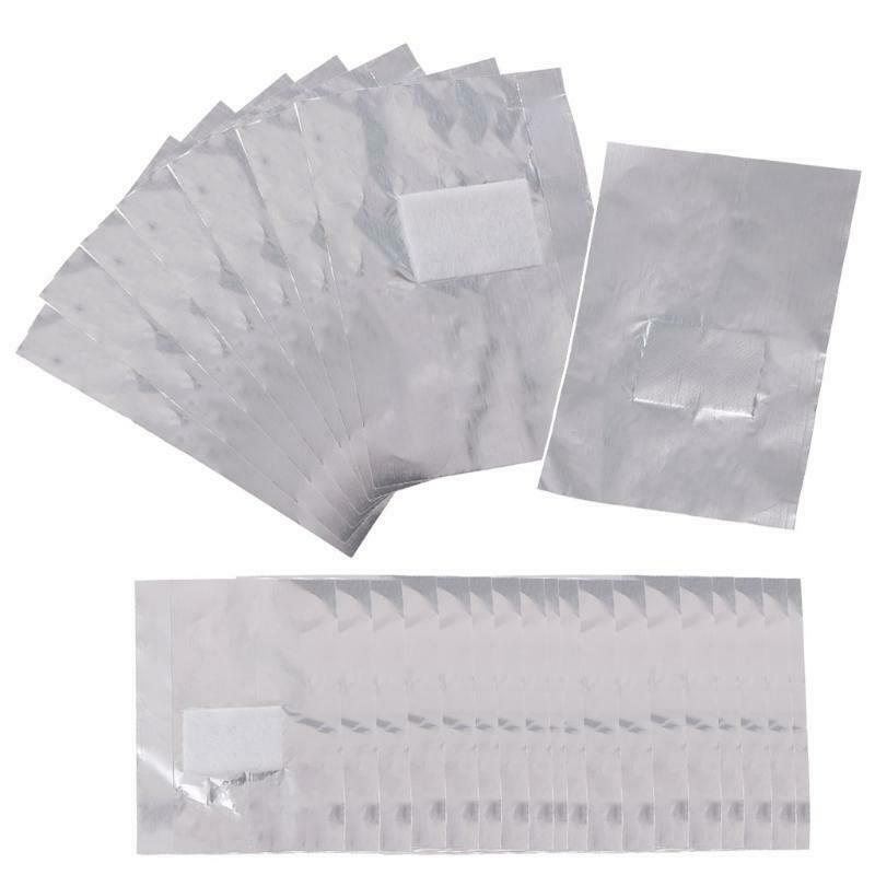 150pcs Aluminium Foil Nail Art Soak Off Acrylic Gel Polish Nail Wraps Remover