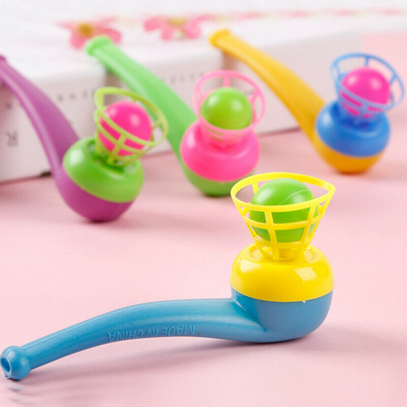 1Pcs Suspended Blow Pipe Blow Ball Rod Board Game for Children Balance Train TH