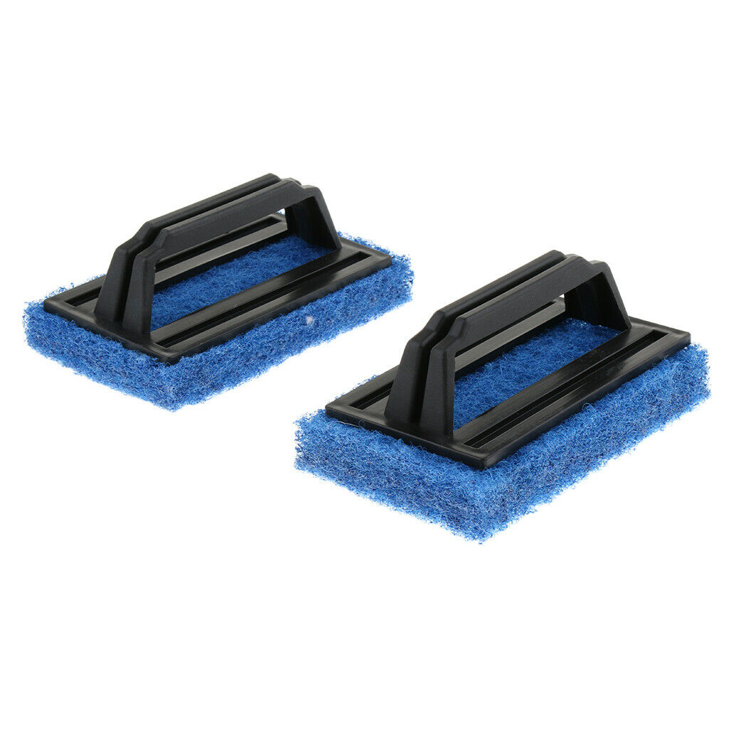 2x Handle Plastic Sponge Cleaning Kitchen Bathroom Bath Brush