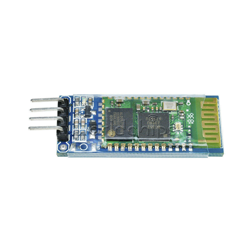 5Pcs Wireless 4 Pin Bluetooth RF Transceiver Module HC-06 RS232 With backplane