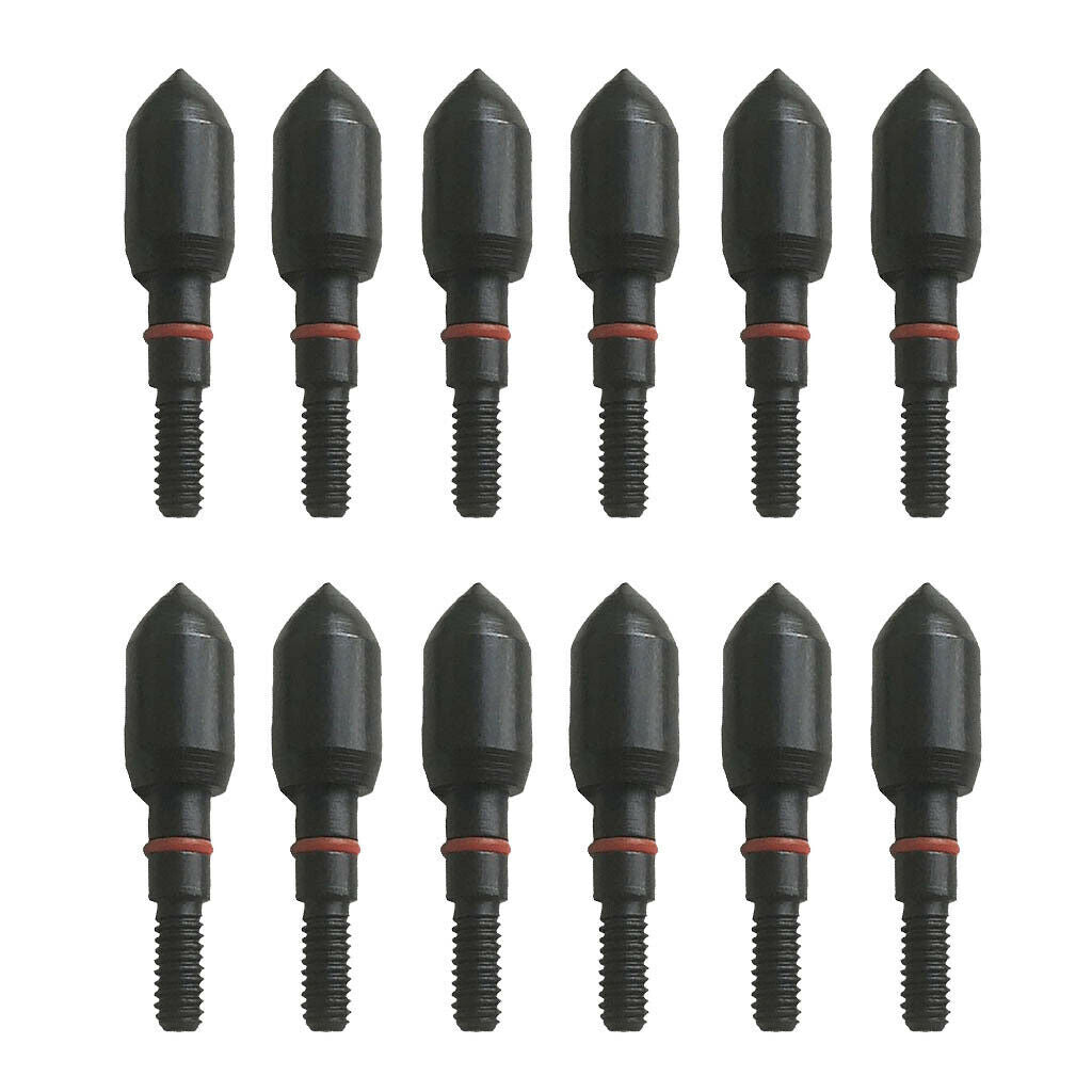 12pcs Replacement Archery Arrow Head for Outdoor Target Shooting 125 Grain