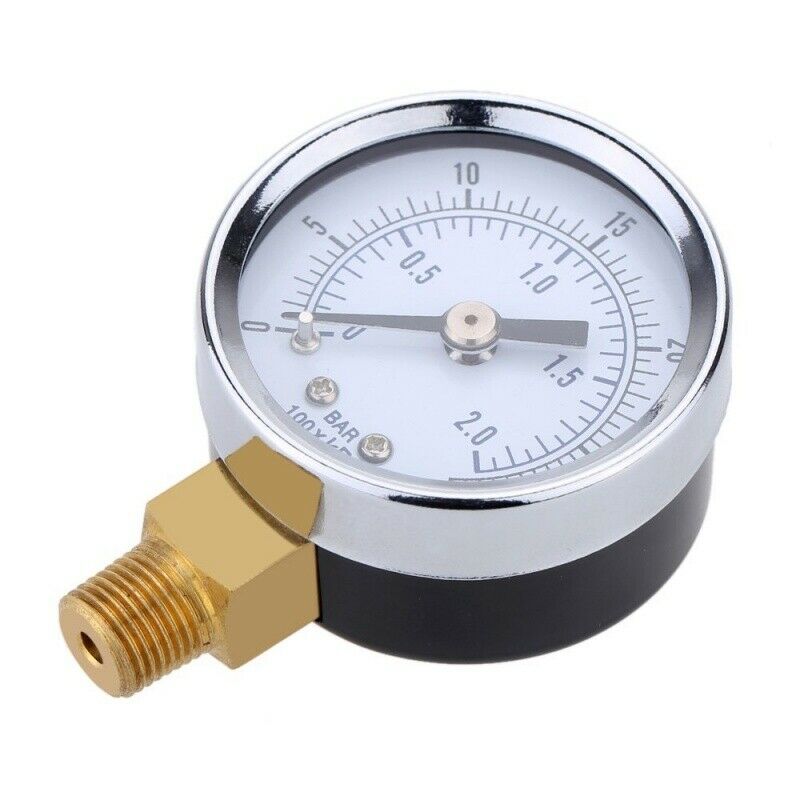Pressure Gauge - 0 ~ 30 psi 0 ~ 2 bar Mini Dial gauge compressor meters hydrauP1