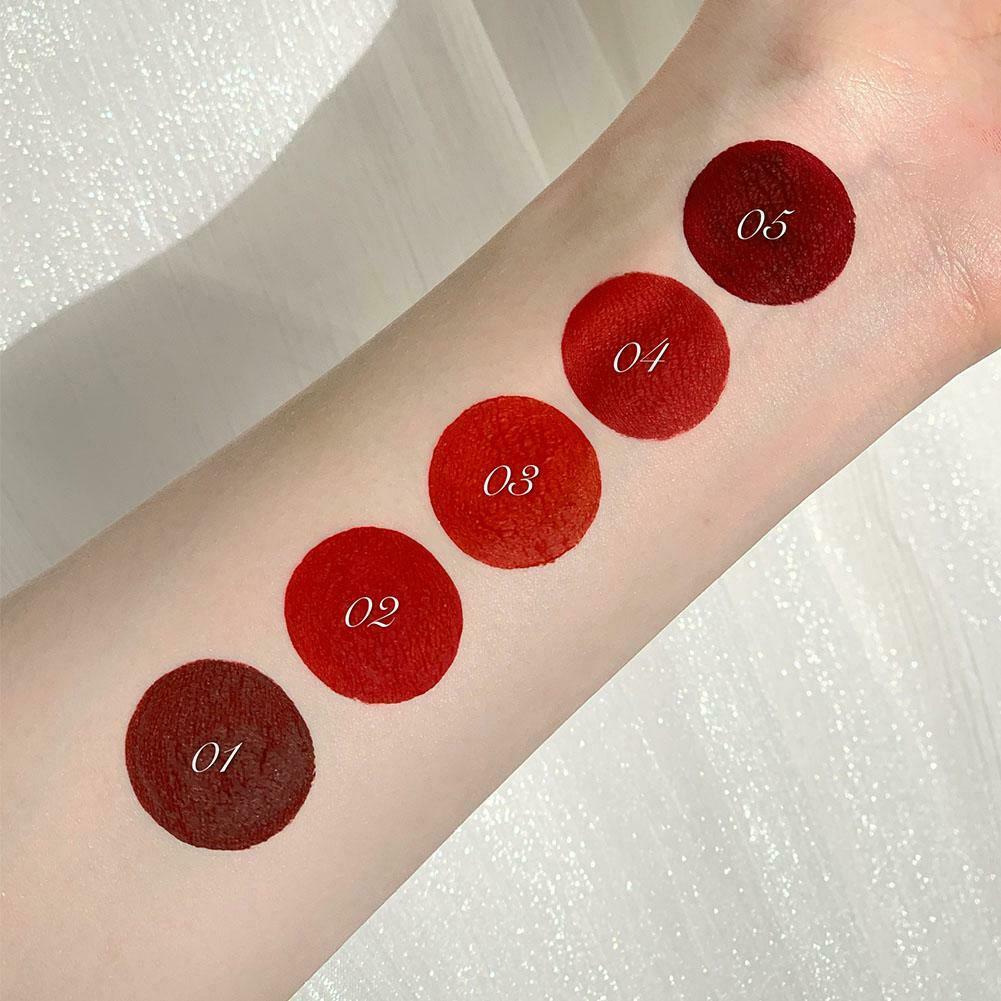 5Pack Chinese style Lipstick Set Matte Velvet Lasting Girl Lip Glaze Set Makeup
