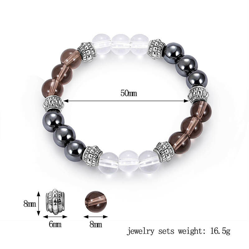 color mixing 8cm excellent jewelry black matte agate energy stone bracelet.l8