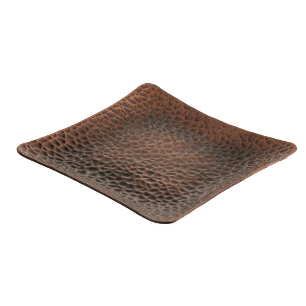 Tea Cup Saucer Kung Fu Tea Cup Coaster Plate for Chinese Tea Ceremony Copper