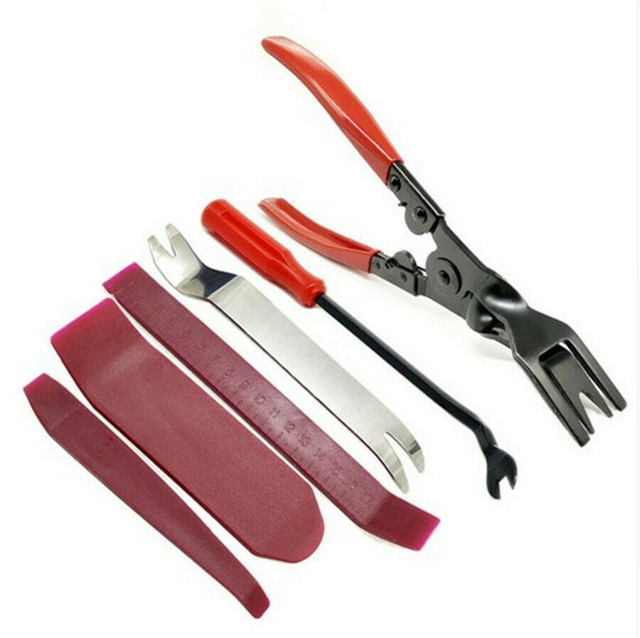 700PCS Auto Body Retainer Clip Plastic Fastener Push Rivet Clip W/ Remover Plier