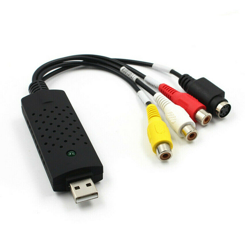 USB Video Audio AV Capture Card Recorder Tape DVD Player To Computer Win10 8 7 B