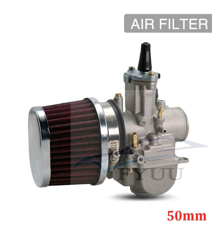 2PCS 50mm Motorcycle Air Filter Motocross Scooter Air Pods Cleaner For Yamaha