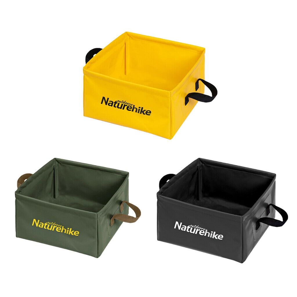 Collapsible Water Bucket 13L Wash Basin for Hiking Gardening Car Washing