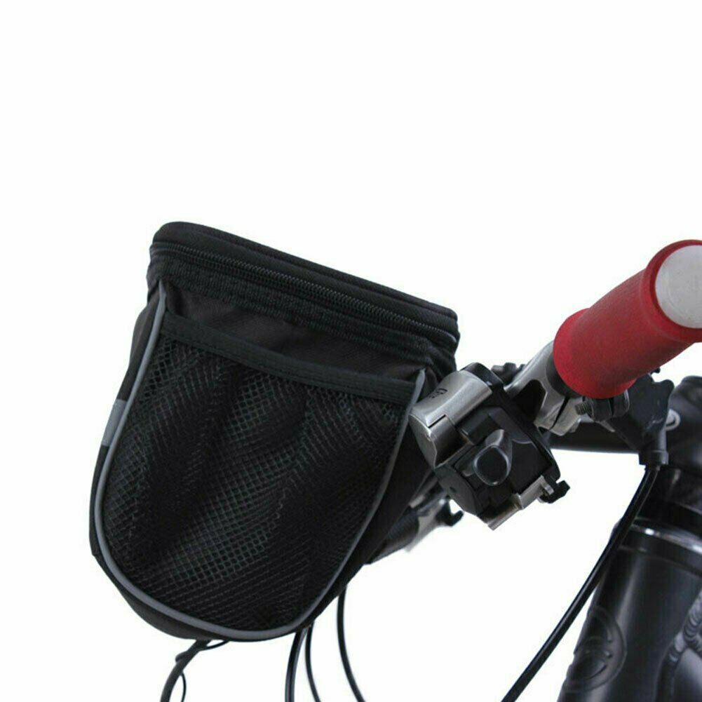 Bicycle Handlebar Bag Cycling Bike Front Tube Pannier Basket Storage Pouch Box