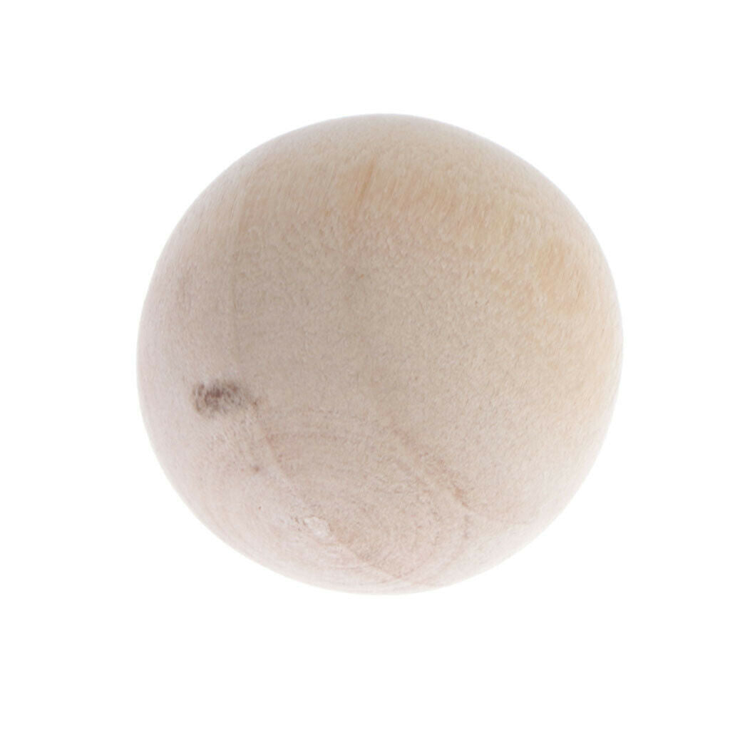 MagiDeal 50 Pieces of Solid Wood Balls Without Holes for Making Balls