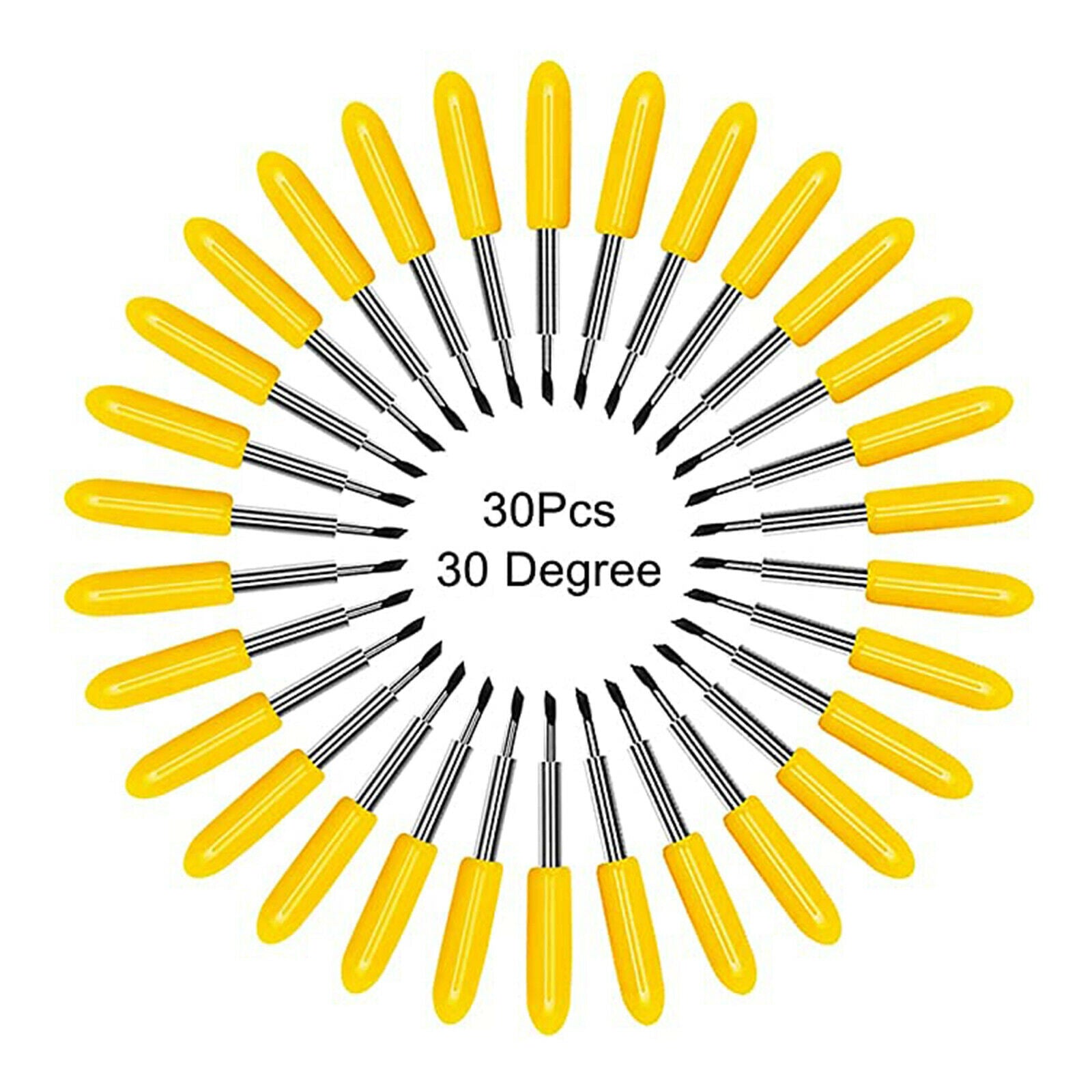 30Pcs Replacement Blades for Cricut Explore Air 2 Maker  30Â° Yellow