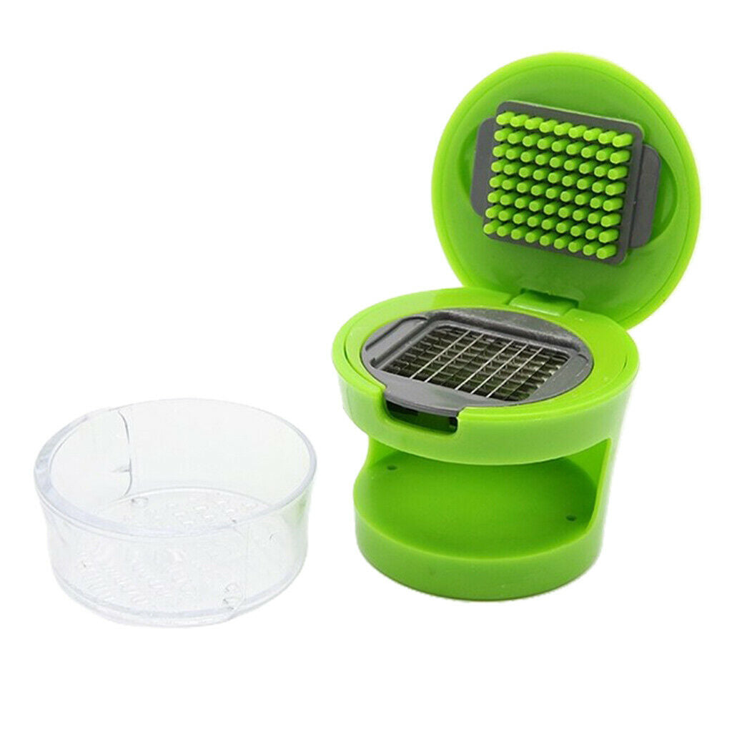 Plastic Garlic Press Ginger Carrot Crusher Grinder Squeezer Kitchen Gadget
