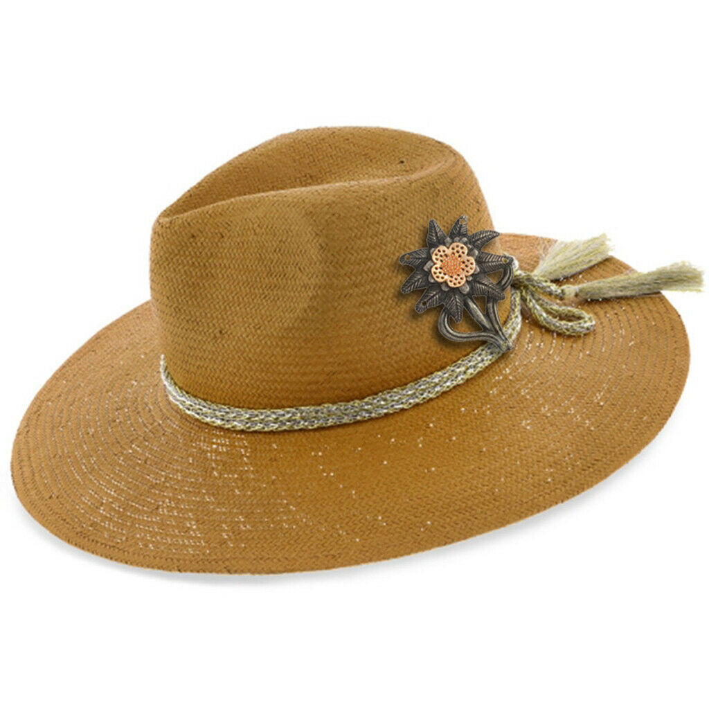 Hat pin badge mountain hunter edelweiss brooch pin hat jewelry for hat,