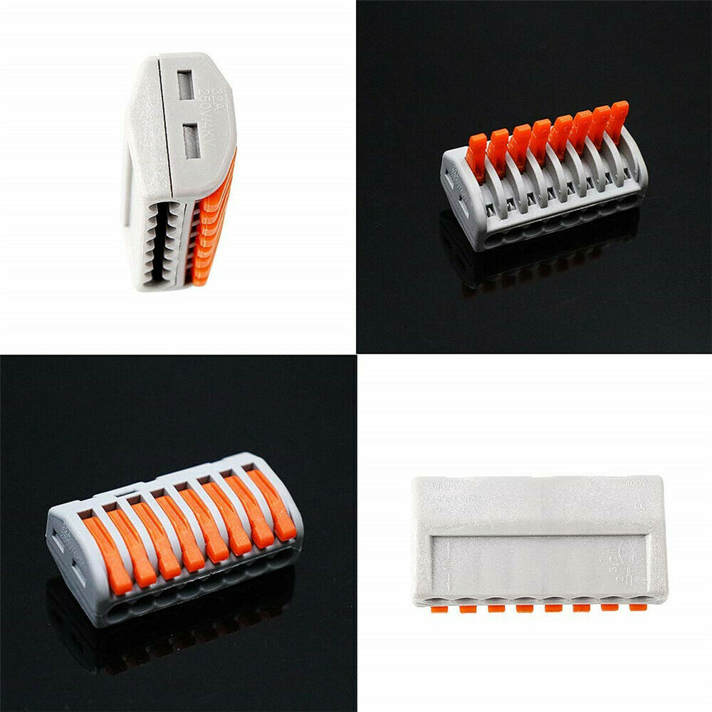 222-418 Lever-Nut,Wire Connectors,Compact Connectors 8 Conductor PCT-218