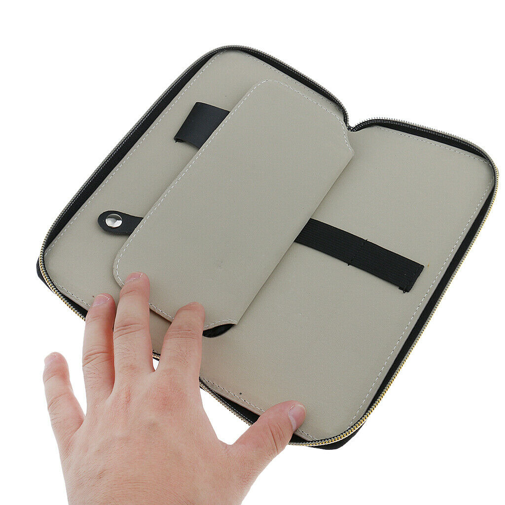 Salon scissors combs leather case hairdressing tools holster bag