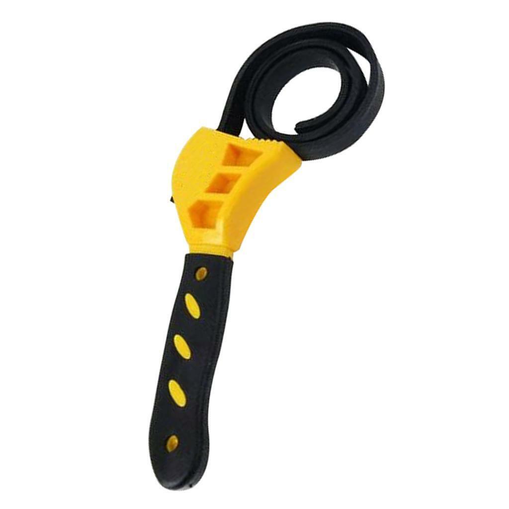 2x Rubber Strap Wrench Adjustable DIY Jars Hose Fitting Spanner 500mm Belt S