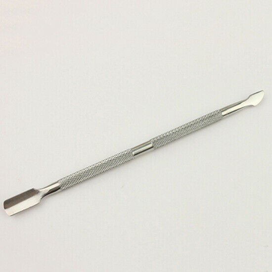 Stainless Steel Cuticle Nail Pusher Remover Double Ended Pedicure Tool Utility