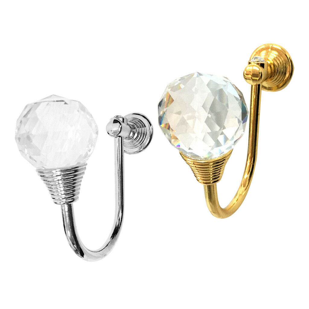 2 Pieces Curtain Tie Back Wall Hooks Holder Towel Hanger Home Decoration
