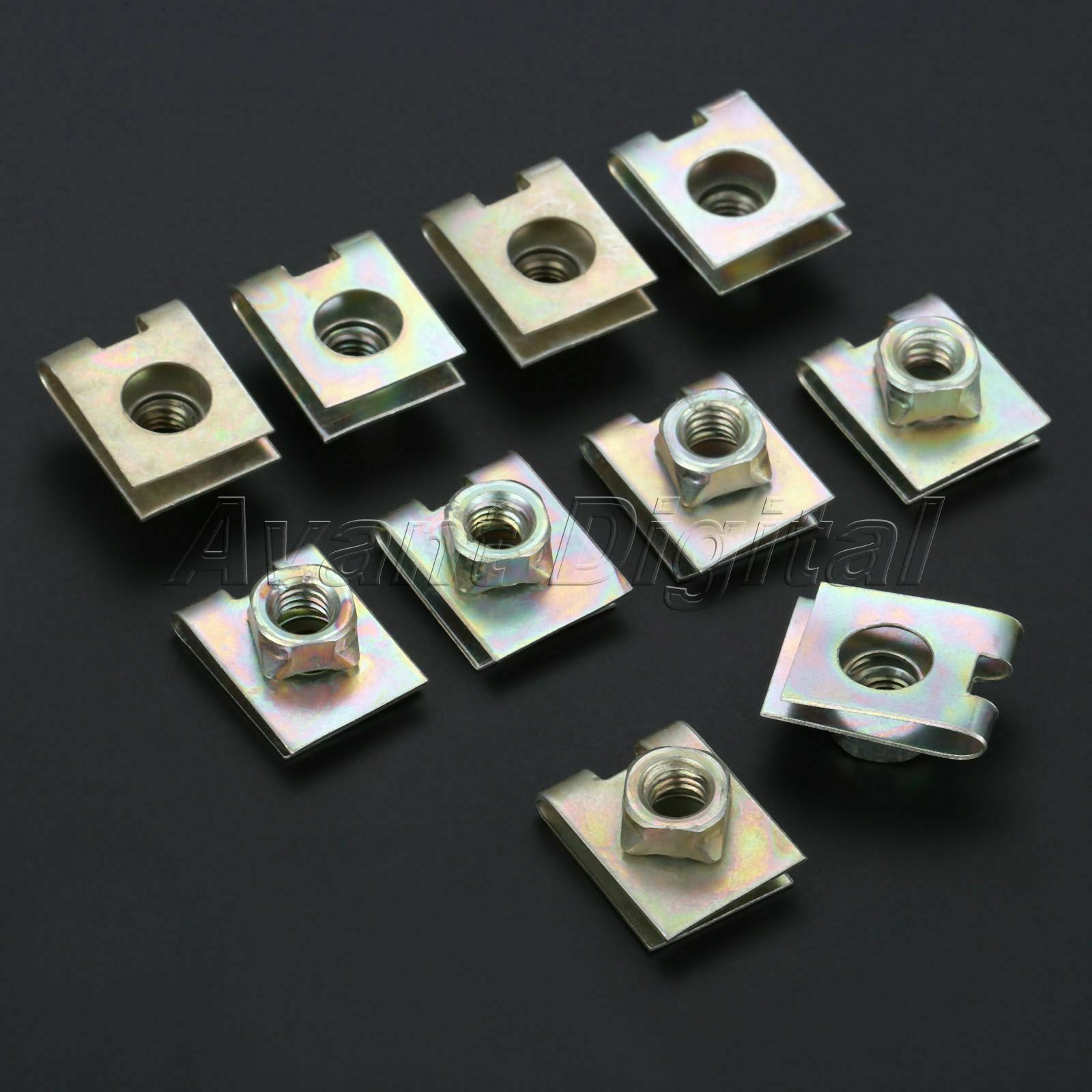 Wholesale 20Pcs Car Nuts Speed Clips-U 22x16mm Fasteners Retaining Rivets Metal