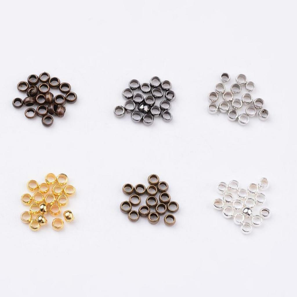 3000x Copper Spacer Beads Metal Mini Loose Beads DIY Jewelry Making Sets