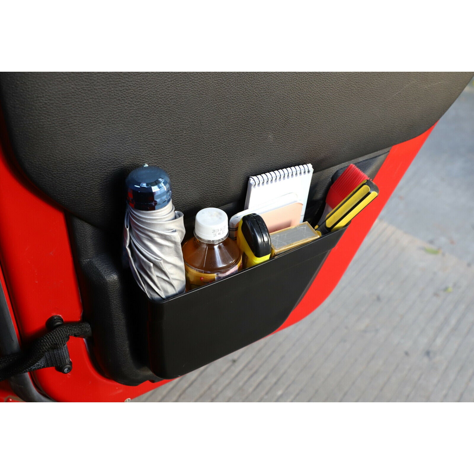 2xRear Door Net Pocket Storage Box Organizer For Wrangler JK 11-17 4Door CN